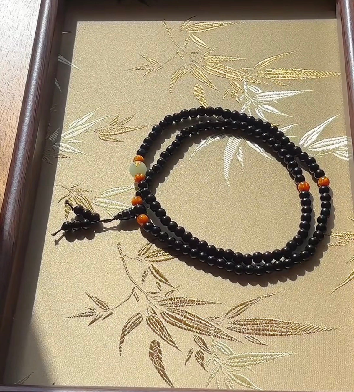 Natural Black Onyx Multi-Wrap Bracelet / Necklace
