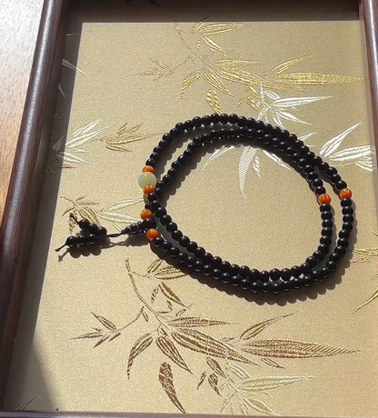 Natural Black Onyx Multi-Wrap Bracelet / Necklace